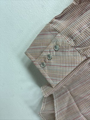 New Women’s Champion Western Plaid Long Sleeve Pearl Snap Size 14 II-71