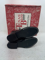 New Children’s Black Lace Up Texas Brand Cowboy Boots. C 350 1.5 1 1/2 D. 23-113