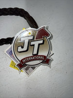 New JT INTERNATIONAL Brown Genuine Leather Braided English Reins #21-9422-7 Y-25