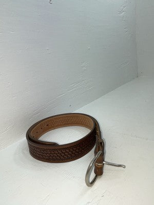 New Brown Genuine Leather Nocona Tooled 36” Belt #1010002 Z-140