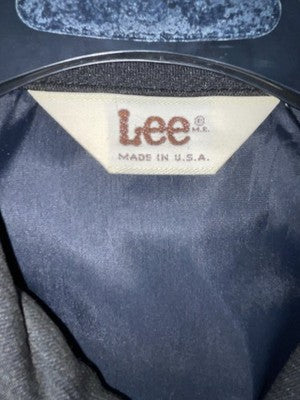 New Men’s Black Lee Long Sleeve Button Up Jacket 3B-115