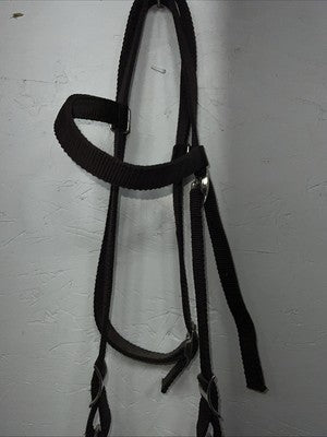 New Brown Pony Action Company Headstall With Bit Split Reins #231001BR W-58