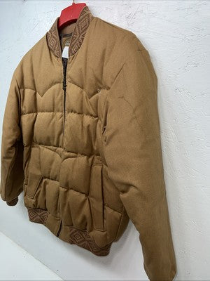 New Men’s Brown Comfy Winter Jacket #05354 Small RR-24