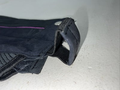 New Tough 1 Equi-Grip Purple Navy Synthetic Half Chaps #63-76 H-512