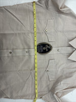 New Men’s Circle A Tan Long Sleeve Pearl Snap 16 X 36 Large X-60