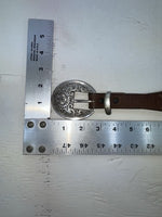 New Brown Genuine Leather Acme Weaved 28” Belt #6863 JJ-167