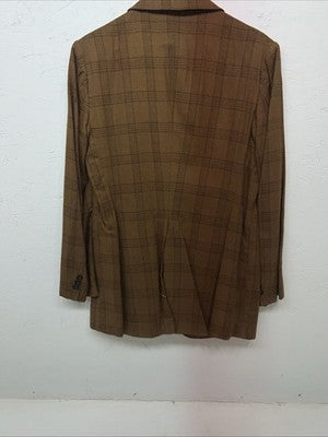 New Women’s Equestrian Yellow Plaid Riding Coat 16 #2433 WW-50