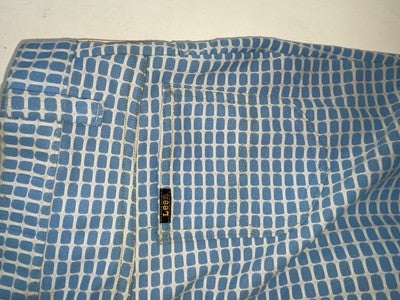 New Women’s Vintage Blue Checkered Lee Polyester Pants #2652644 NN-151