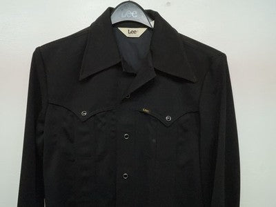 New Men’s Black Lee Long Sleeve Button Up Jacket 3B-115