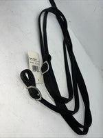 New Fabtron Black Nylon Split Reins 5/8” X 7” #NP40-5 Y-15