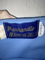 New Vintage Blue Floral Panhandle Slim Polyester Pants #76M2216 ZZ-2