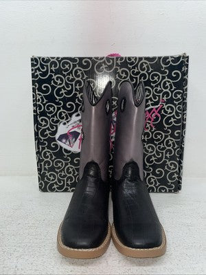 New Children’s Purple Blazin Roxx Cowboy Boots. 4451201 12. 23-7