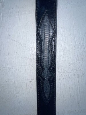 New Black Genuine Leather Dan Post 28” Belt #5861 NN-59