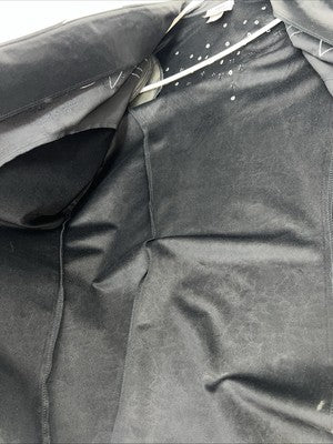 New 1849 Authentic Ranchwear Black White Leather Show Jacket 3XL QQ-13