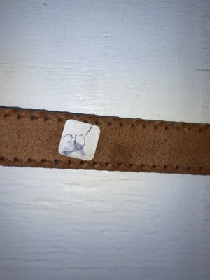New Brown Genuine Leather Dan Post Weaved 34” Belt #5662/26 Z-141