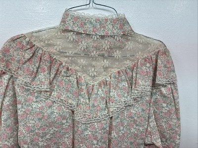 New Women’s Dickson Jenkins Floral Long Sleeve Button Up Size 36 YY-84