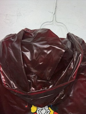 New Women’s Red Vintage Roller Disco Raincoat XL #42000 UU-9