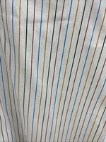 New Men’s H Bar C White Stripe Short Sleeve Pearl Snap 16 Large V-26