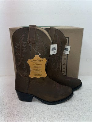 New Kids Brown Smoky Mountain Cowboy Boots. 3531 C 13.5 13 1/2. 23-68
