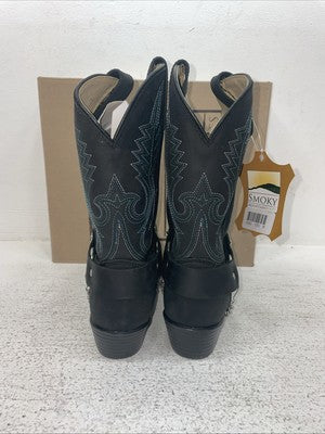 New Kids Black Smoky Mountain Cowboy Boots. 3283 C 13.5 13 1/2. 23-88