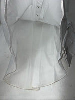 New Men’s White ELY Cattleman Long Sleeve Pearl Snap Shirt. Tall Large P-58