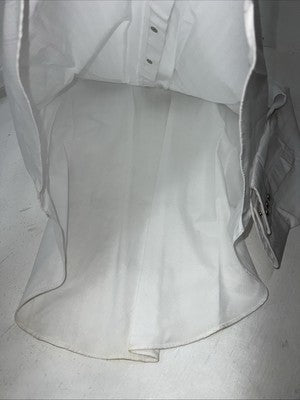New Men’s White ELY Cattleman Long Sleeve Pearl Snap Shirt. Tall Large P-58