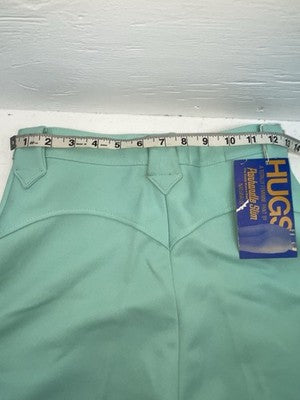New Vintage Teal Panhandle Slim Polyester Pants #301 VV-85