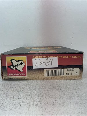 New Kids Black Texas Brand Cowboy Boots. C 2500 13.5 13 1/2 D. 23-69