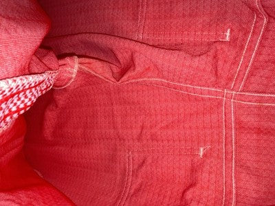 New Vintage Red Checkered Panhandle Slim Polyester Pants #8042 ZZ-70