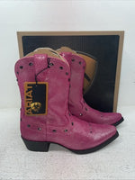 New Kids Pink Ariat Cowboy Boots. 10012798 4 M. 23-169