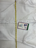 New Women’s Miss Rodeo White Long Sleeve Pearl Snap Size 13/14 TT-31 