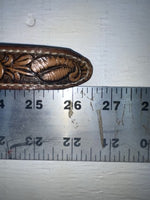 New Brown Genuine Leather Perkies Tooled 22” Belt #170 NN-91