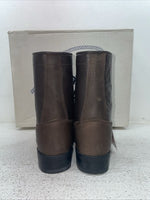 New Youth Brown Lace Up Old West Cowboy Boots. 5148 G 3.5 3 1/2. 22-40