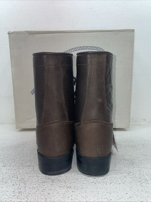 New Youth Brown Lace Up Old West Cowboy Boots. 5148 G 3.5 3 1/2. 22-40
