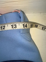 New Vintage Blue Floral Panhandle Slim Polyester Pants #76M2216 ZZ-2