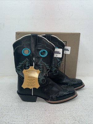 New Kids Black Smoky Mountain Cowboy Boots. 3343 C 3. 22-7 