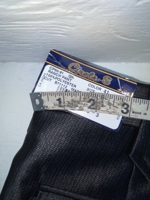 New Vintage Black Circle S Polyester Pants #CP5091 SS-2