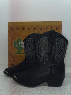 New Children’s Black Laredo Cowboy Boots. L C 2440 3 M. 22-3