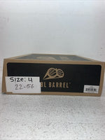 New Youth Black DBL Barrel Cowboy Boots. 4475802 4. 22-56
