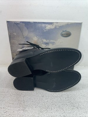 New Kids Black Lace Up Old West Cowboy Boots. 5110 2. 23-141