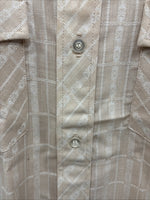 New Men’s Dickson Jenkins Tan Designed Short Sleeve Pearl Snap 14.5 Small AA-104