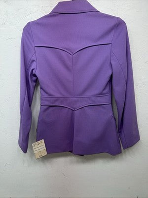 New Women’s Purple Pioneer Wear Long Show Jacket 10 #692 WW-11