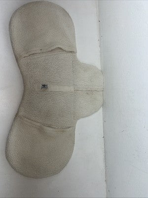 New Millers White Wool English Saddle Seat Cover PP-18
