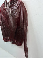 New Women’s Red Vintage Roller Disco Raincoat XL #42000 UU-9