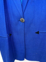 New Women’s Blue Saddle Ridge Long Sleeve Show Jacket Long L UU-49