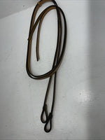 New Congress Leather Headstall W Spilt Reins Metal Plate Browband #6853 U-27
