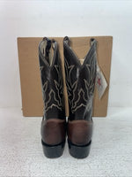 New Kids Brown Westex Cowboy Boots. C 2128 12 D. 23-4