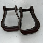 New Brown Plastic With Leather Stirrups FF-6