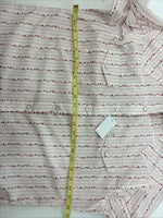 New Women’s White Horse White Red Floral Long Sleeve Pearl Snap Medium YY-58