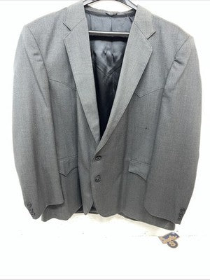 New Men’s Circle S Gray Suit Jacket 50R #24244 Y-601